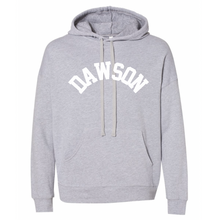 Load image into Gallery viewer, Youth Fleece Hoodie Sweatshirt with College Dawson Logo - 5 color choices
