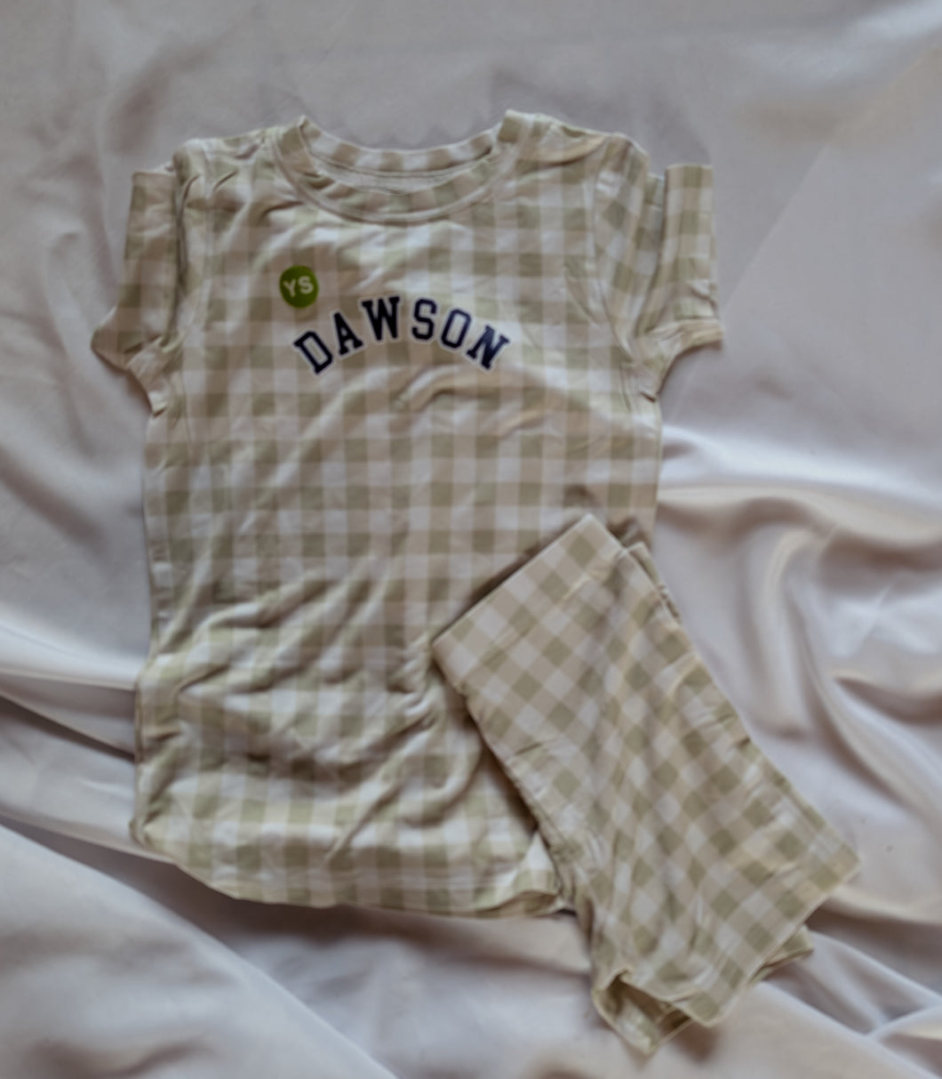 Youth Pajamas (short sleeve/shorts)