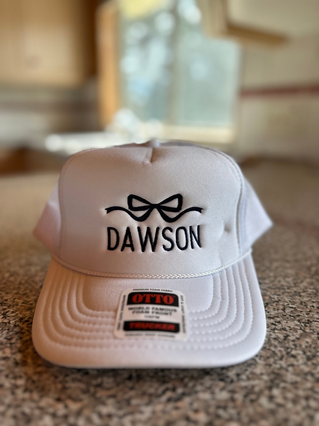 White Bow Hats