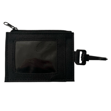 Load image into Gallery viewer, Card Holder with Zipper and Backpack Hook
