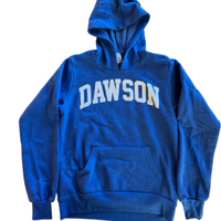 Youth Fleece Hoodie Sweatshirt with College Dawson Logo - 5 color choices